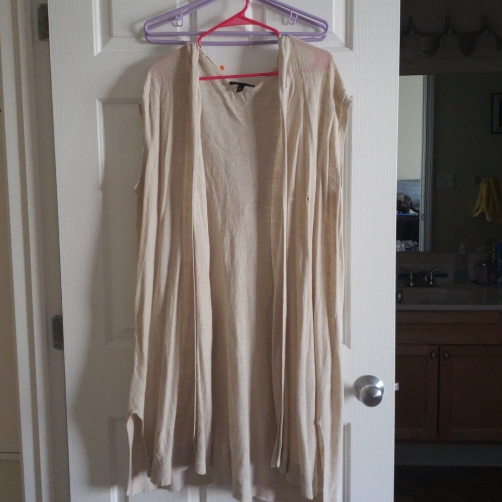 Long sleeveless hooded sweater from lane Bryant